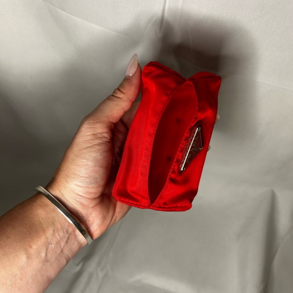 Prada Red Nylon Tissue Pouch - Picture 3 of 4